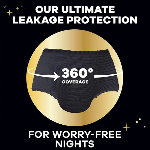 Always ZZZ Overnight Disposable Period Underwear for Women Small/Medium, 360° Coverage for Worry-Free Nights, 14 Count (2 Packs of 7)