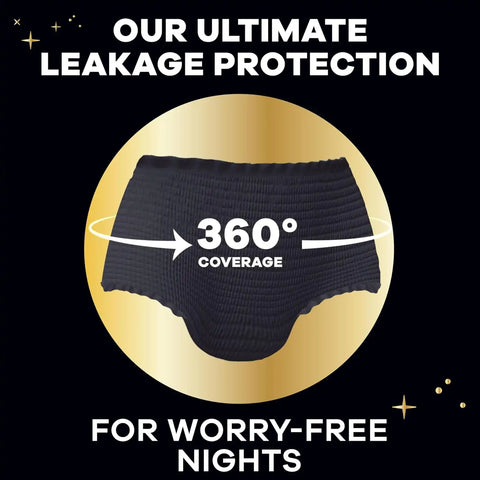 Always ZZZs Disposable Period Underwear, Size L, Absorbs 5X More Than an Ultra Thin Overnight Pad, Comfortable Sleep Worry-Free Nights 26 Count