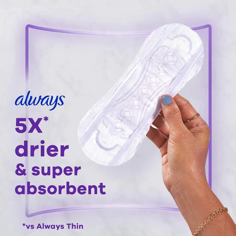 Always Panty Liners for Women Xtra Protection 3-in-1 Daily Liners for Women, Extra Long, Scented, 60 Count