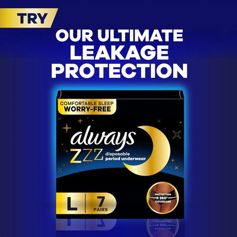 Always Ultra Thin Feminine Pads with Wings for Women, Size 4, Overnight Absorbency, Unscented, Up to 100% Leak-Free Comfort, 36 Count