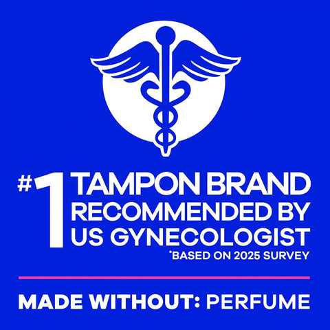 Tampax Starter Kit Multipack, with LeakGuard Braid, Regular/Super Absorbency, Easy First Tampon Trial, Unscented, 12 Count
