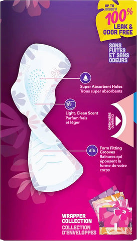 Always Radiant Feminine Pads for Women, Size 3 Extra Heavy, with Wings, Scented, 30 Count (Pack of 5)