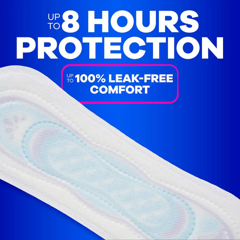Always Ultra Thin Feminine Pads Without Wings for Women, Size 1, Regular Absorbency, Unscented, Up to 100% Leak-Free Protection, 44 Count x 3, 132 Count Total