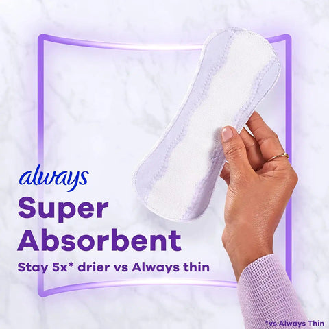 Always Panty Liners for Women Anti-Bunch Xtra Protection Daily Liners, Extra Long, Unscented, 116 Count x 2 (232 Total)