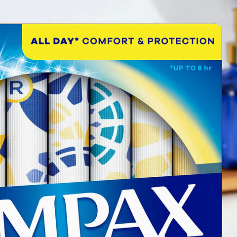 Tampax Pearl Tampons Multipack, Regular/Super Absorbency, with Leakguard Braid, Unscented, 34 Count (Pack of 5)