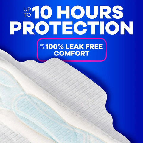 Always Maxi Feminine Pads with Wings for Women, Size 2, Long Super Absorbency, Unscented 42 Count