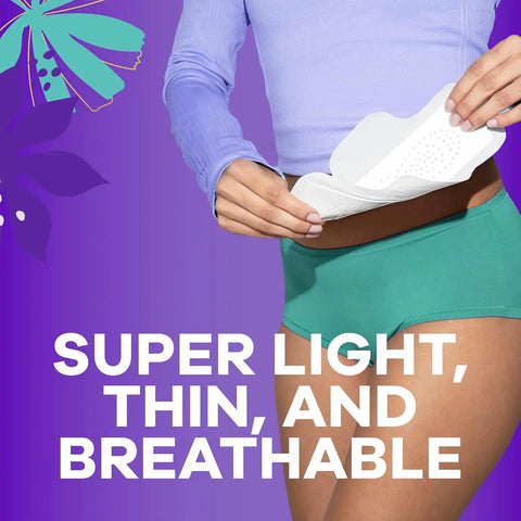 Always Radiant Teen with FlexFoam Pads, Size 4, Overnight Absorbency, with Wings, Unscented, Up to Zero leaks, Zero Feel Protection, 18 Count